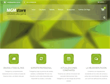 Tablet Screenshot of mgmstore.com.ar